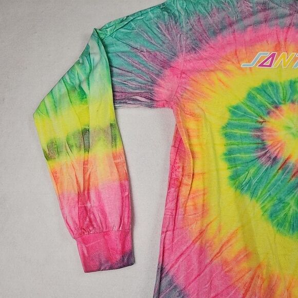 The Original Santa Cruz Tie-Dye Skateboard Shirt Medium Long Sleeve T-Shirt - Picture 4 of 10